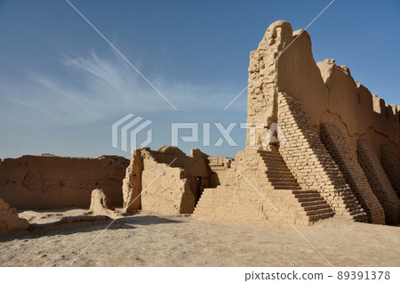 絲綢之路，新疆維吾爾自治區，中國，吐魯番，高昌故城 89391378