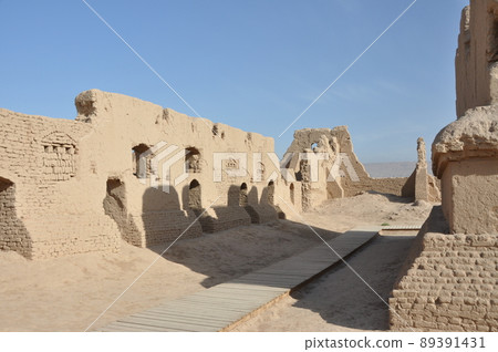 絲綢之路，新疆維吾爾自治區，中國，吐魯番，高昌故城 89391431