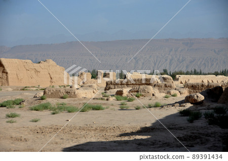 絲綢之路，新疆維吾爾自治區，中國，吐魯番，高昌故城 89391434