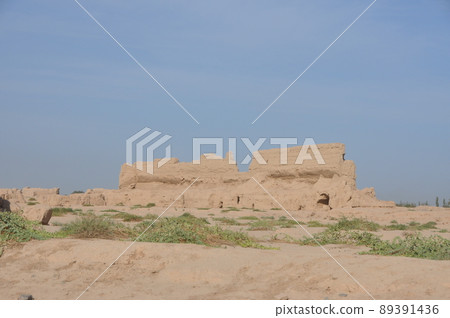 絲綢之路，新疆維吾爾自治區，中國，吐魯番，高昌故城 89391436