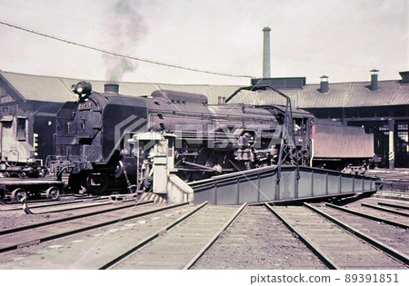 1967 Steam locomotive c6237 Taira locomotive Joban Line Fukushima Prefecture Recorded photo Color photo 89391851