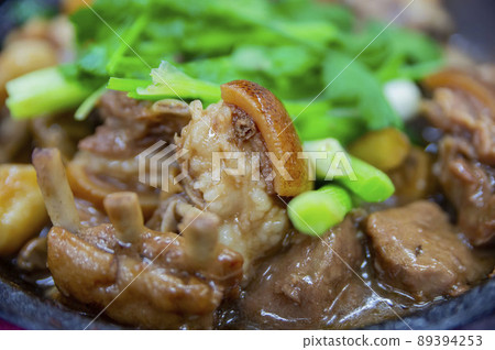 Close up shot of slow stew goat 89394253