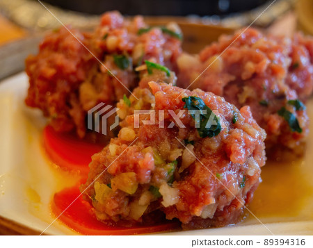 Close up shot of meat ball Close up shot of meat ball 89394316