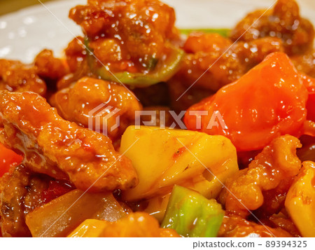 Close up shot of sweet and sour pork Close up shot of sweet and sour pork 89394325
