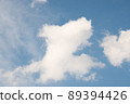 Many small clouds in blue sky.Summer cloudy.White clouds floating in the sky 89394426