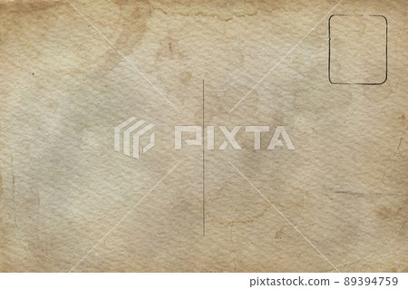 Back side of vintage postcard for writing message Back side of vintage postcard for writing message 89394759