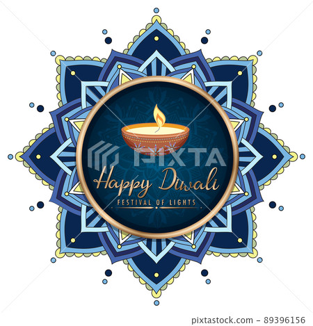 Happy Diwali festival of lights poster 89396156