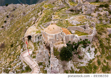 High angle view of Borsh Castle, Albania 89396350