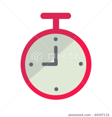 Stopwatch red - Stock Illustration [89397110] - PIXTA