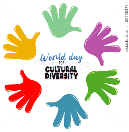 Poster design for world day cultural diversity 89398376