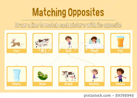 Opposite words matching for kids 89398948