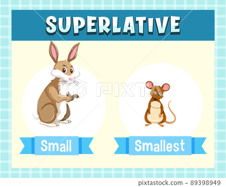Superlative Adjectives for word small-插圖素材 [89398949] - PIXTA圖庫