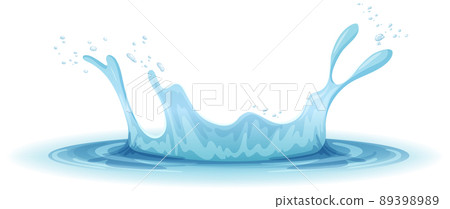 A water splash on white background A water splash on white background 89398989