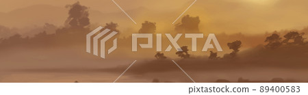 Landscape background. Abstract art template. Vector illustration. Landscape background. Abstract art template. Vector illustration. 89400583