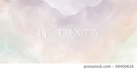Abstract horizontal background designed with earth tone watercolor stains Abstract horizontal background designed with earth tone watercolor stains 89400626