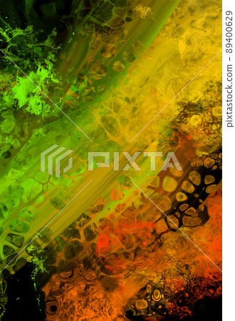Modern colorful flow background on black. Wave Liquid shape in color banner. Modern colorful flow background on black. Wave Liquid shape in color banner. 89400629