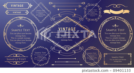 Luxury frame design card design antique luxury vintage 89401133