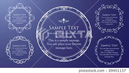 Luxury frame design card design antique luxury vintage Luxury frame design card design antique luxury vintage 89401137