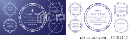 Luxury frame design card design antique luxury vintage 89401142