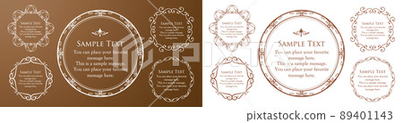 Luxury frame design card design antique luxury vintage 89401143