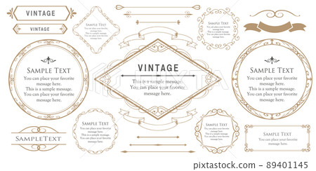Luxury frame design card design antique luxury vintage Luxury frame design card design antique luxury vintage 89401145