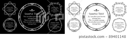 Luxury frame design card design antique luxury vintage 89401148