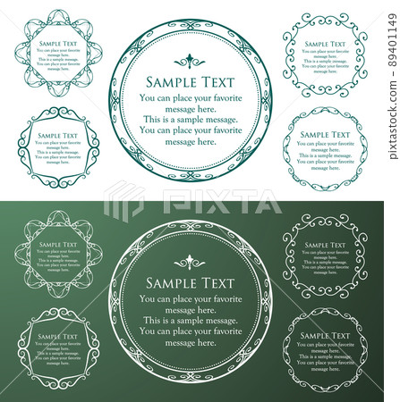 Luxury frame design card design antique luxury vintage 89401149