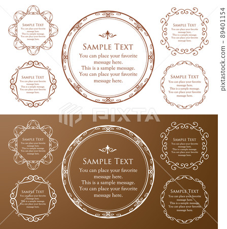 Luxury frame design card design antique luxury vintage Luxury frame design card design antique luxury vintage 89401154