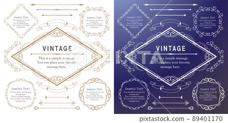 Luxury frame design card design antique luxury vintage 89401170