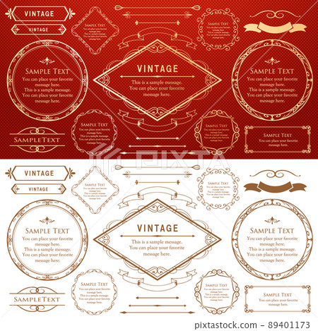 Luxury frame design card design antique luxury vintage 89401173