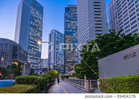 《Tokyo》 Night view of Shinjuku subcenter / office district 《Tokyo》 Night view of Shinjuku subcenter / office district 89404176