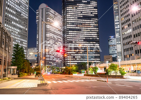 《東京》新宿副中心/辦公區夜景 89404265