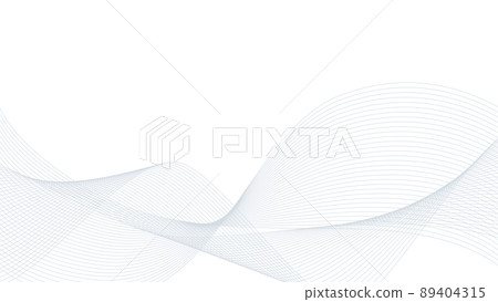 Abstract gray line curve, vector illustration on white background 89404315