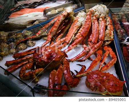 Seafood at the market in Bergen, Norway Seafood at the market in Bergen, Norway 89405001