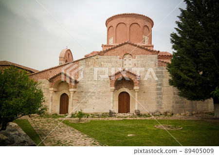 Exterior view to Church of Saint Mary in Apollonia, Fier, Albania 89405009