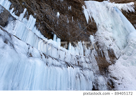 雲流峽谷冰瀑布冰造型 89405172