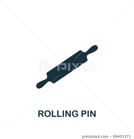 Rolling Pin icon. Monochrome simple Cooking icon for templates, web design and infographics 89405371