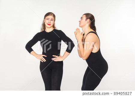 Please sorry, forgive me! Big mistakes. Studio shot, isolated on white background 89405827