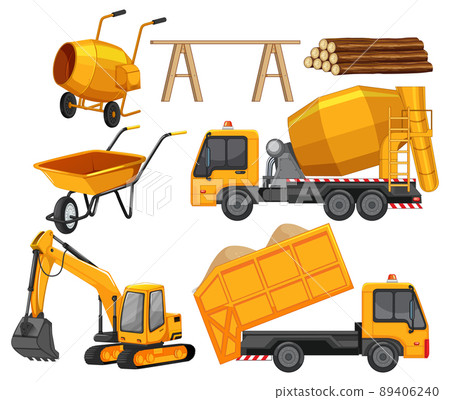 Set of construction site objects Set of construction site objects 89406240