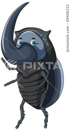 A beetle cartoon character isolated A beetle cartoon character isolated 89406252