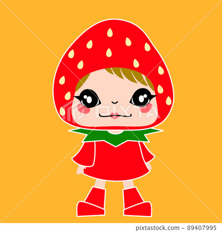 可愛的草莓女孩性格 89407995
