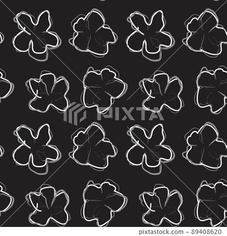 Floral Brush strokes Seamless Pattern Design 89408620
