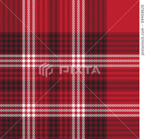 Red Ombre Plaid textured Seamless Pattern 89408626