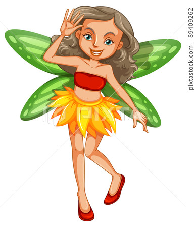Beauty fairy on a white background 89409262
