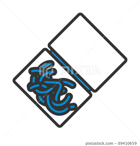Icon Of Worm Container Icon Of Worm Container 89410659