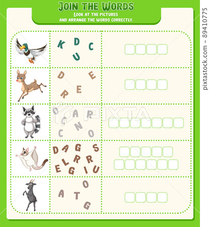 Arrange the letters in order with pictures Arrange the letters in order with pictures 89410775