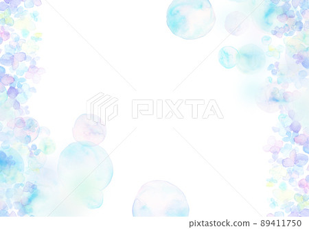 Hydrangea and soap background material 89411750