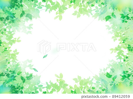 Soap bubbles and fresh green watercolor Soap bubbles and fresh green watercolor 89412059