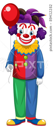 Colourful clown cartoon character Colourful clown cartoon character 89412282