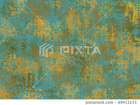 Abstract art background with vibrant colors. Watercolor painting with blue, yellow and green brush strokes 89413233